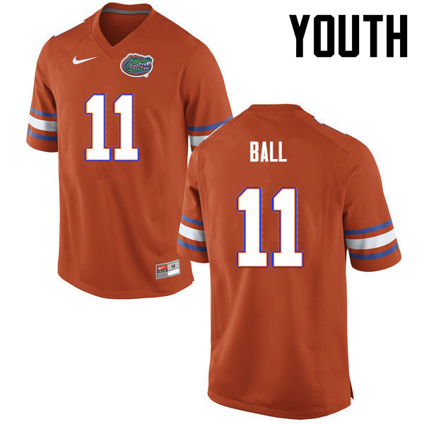 Youth Florida Gators #11 Neiron Ball College Football Jerseys-Orange